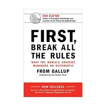 First, Break All the Rules: What the World&#39;s Greatest Managers Do Differently Ga - £26.51 GBP