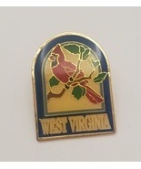 WEST VIRGINIA Red Cardinal Collectible Travel Souvenir Lapel Hat Pin - $16.63