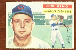 Vintage Baseball Card Topps 1956 Jim King Outfield Chicago Cubs # 74 - £7.71 GBP