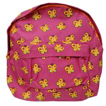 Pink Butterfly Kid%27s School Backpack Bookbag 8.2 x 10.6 x 3.4 Inches New - $20.98
