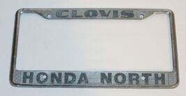 Vintage Clovis Honda North California Metal License Plate Dealer Frame - €8,49 EUR