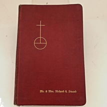 1958 Service Book and Hymnal Lutheran Church in America Song Music Edition Red - £9.74 GBP