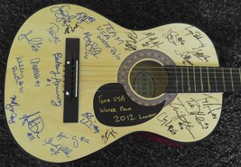 2012 Usa Women&#39;s &amp; Men&#39;s Water Polo Team London Olympics Signed Guitar X25 Gold - £630.54 GBP