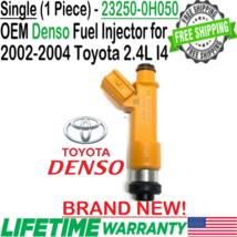 BRAND NEW OEM Denso 1Pc Fuel Injector for 2002, 2003, 2004 Toyota Solara 2.4L I4 - £66.58 GBP
