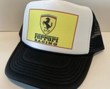 Vintage Formula 1 Hat Ferrari Racing Trucker Hat Black Cap Unworn - $17.59