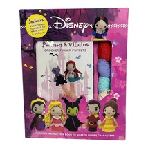Disney Princesses &amp; Villains Crochet Finger Puppets Kits Snow White Bell Ursula - £10.11 GBP