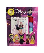 Disney Princesses &amp; Villains Crochet Finger Puppets Kits Snow White Bell... - $17.35 CAD