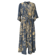 Dries Van Noten Darette Floral-Print Midi Dress In Silk Crepe De Chine Size 38 - £269.27 GBP