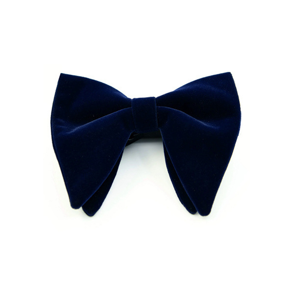 Navy Blue Plain Velvet Bow Ties - $18.99