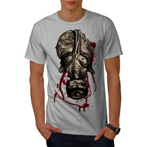 Wellcoda Mask Scary Creepy Mens T-shirt, Blood Graphic Design Printed Tee - £14.74 GBP+