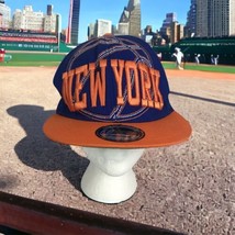 New York KB Ethos Mens Snapback Hat Cap Blue and Orange NEW - £13.65 GBP