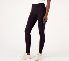 AnyBody Jacquard Smoothing Legging- BLACK, M - £14.97 GBP