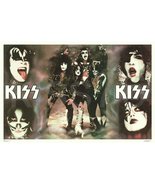KISS Rock Band 24 x 36 RARO Photo set Faces Custom Collage Poster - Memo... - £35.61 GBP