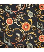 Vtg Mill Creek Fabrics Floral Night Black Remnant Sewing Fabric 2pcs = 3... - $650.05 MXN