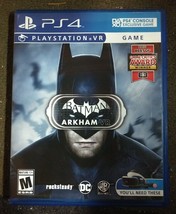 PS4 Batman Arkham Virtual Reality Play Station 4 Video Game &amp; PS4 Vr Demo Disc - £13.48 GBP