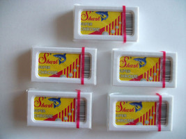 25 SUPER CHROME SHARK DOUBLE EDGE SAFETY RAZOR BLADES - £4.80 GBP