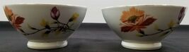AA) Vintage Set of 2 Floral China Noodle Rice Soup Bowls 5.5" - $14.84