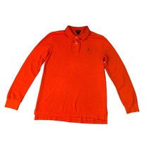 Polo Ralph Lauren Mens Size XL Long Sleeve Polo Orange 1/4 Button Collar... - £14.00 GBP