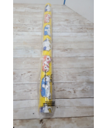 NOS Sally Foster Snoozin&#39; Cats and Dogs Wrapping Paper 2006128 Yellow New - $33.94 CAD
