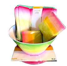 Gift Set Celebrate It Colorful Party Pack Cooler Bag Plates Napkins And ... - £25.28 GBP