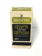 Cassette C-60 Magnetic Tape Cartridge in Original Dispenser VTG Zenith 11 - £136.28 GBP