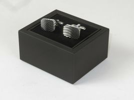 Mens Cufflinks by Vitorofolo Use for French Cuff Shirt V29-5 Silver Plated image 4