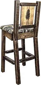 Montana Woodworks Homestead Collection Counter Height Barstool with Wood... - £612.34 GBP