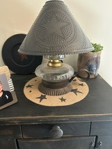 Cupid electric Oil Lamp with Star Shade in Blacken Tin image 2
