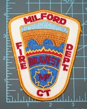 MILFORD CONNECTICUT Fire Department Sew On Uniform Patch CT New Haven - $9.89