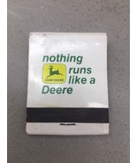 Vintage John Deere Argyle MN Farm Equip Matchbook Nothing Runs Like A Deere - €6,07 EUR