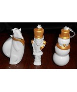 3 PC SET Mint In Box STARBUCKS COFFEE Fox - Nutcracker - Snowman ORNAMENTS - $244.42 MXN
