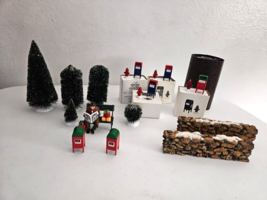 Dept 56 Heritage Village Accessory Lot Mail Boxes Fire Hydrants Trees Walls - £27.65 GBP