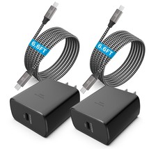 45W Super Fast Charger Type C, [2 Pack] 45 Watt Usb-C Pd/Pps Wall Charging Block - £38.68 GBP