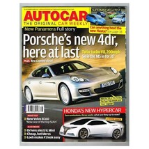 Autocar Magazine 26 November 2008 mbox1126 Porsche&#39;s new 4dr, here at last - £3.90 GBP