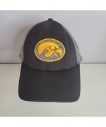 Iowa Hawkeyes Flex Hat Cap Medium /Large NCAA Gray Black Discoloration U... - $13.99