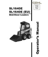 New GEHL SL1640E Skid Steer Loader Owners Operators Manual 917388 Bound ... - €30,60 EUR