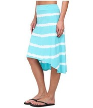 Soybu Womens Activewear Striped Hi Low Skirt,Cyan,X-Small - £51.93 GBP