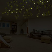 ( 98&quot; x 66&quot;) Glowing Vinyl Ceiling Decal Star Map with Color Lines / Glo... - £89.36 GBP