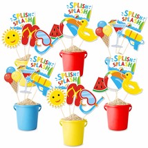24Pack Beach Ball Birthday Party Centerpiece Sticks Table Toppers, Splis... - $25.99