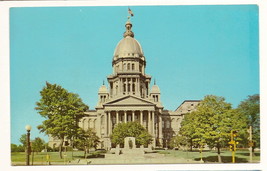 Illinois State Capiol Springfield illinois vintage Postcard Unused - £4.49 GBP
