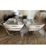 B Smith New 2 Cup Twin Casserole Dishes With Covers Oven To Table With T... - $1,182.26 MXN