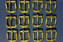 (12) 1&quot; Solid Brass Harness Buckles  twelve buckles -NEW - £13.25 GBP