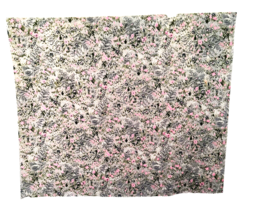 28&quot; X 33&quot; Pink Floral on Gray Cotton Fabric from Jo-Ann&#39;s Crafts Quilt Sewing - £8.14 GBP