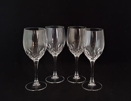 Cristal d&#39;Arques JUAN Cut Crystal Water Goblets Glasses ~ Set of 4 - £37.92 GBP