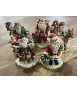 Vintage Set Of 5 Santas From Around the World Porcelain Handpainted Chri... - €12,82 EUR