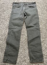 Levis 511 Mens Size 32 (Actual 32X29) Gray Slim Straight Leg Denim Jeans - $22.13