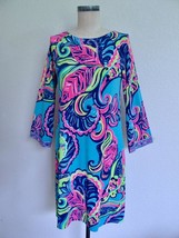 Lilly Pulitzer BellaVista Swing Dress S Knit Shift Dress Colorful Tropical Print - £47.84 GBP