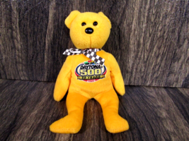 2007 Ty Beanie Babies NASCAR Racing Gold 50 Years Daytona 500 8.5&quot; Plush - £11.73 GBP