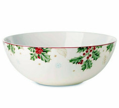 Lenox Treasured Traditions Large Serving Bowl 10.25&quot; Holly &amp; Berry New In Box - £57.42 GBP