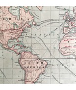 1879 Trade Route Map Nautical Caravan Victorian Geography 1st Edition DWAA9 - $2,418.26 MXN